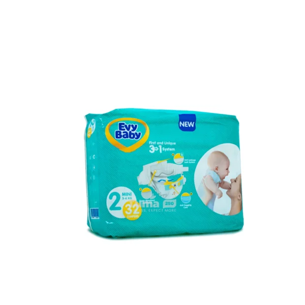 EvyBaby diapers MINI No.2 (3-6kg) 80pcs