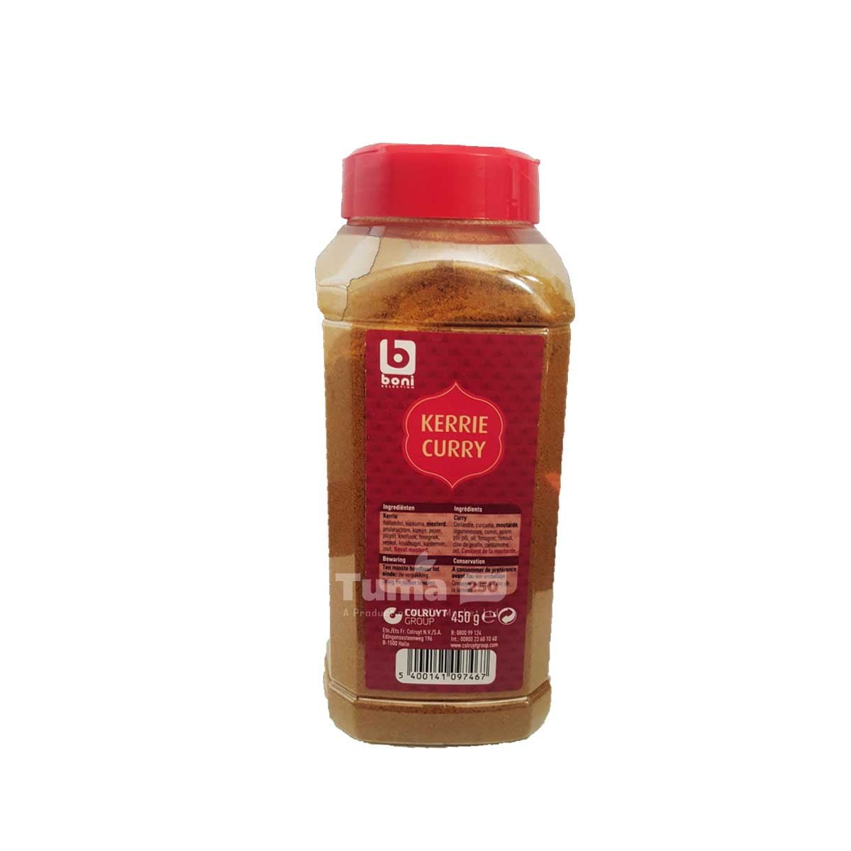 Boni Curry Powder Spice (Curry en poudre Boni) 450g