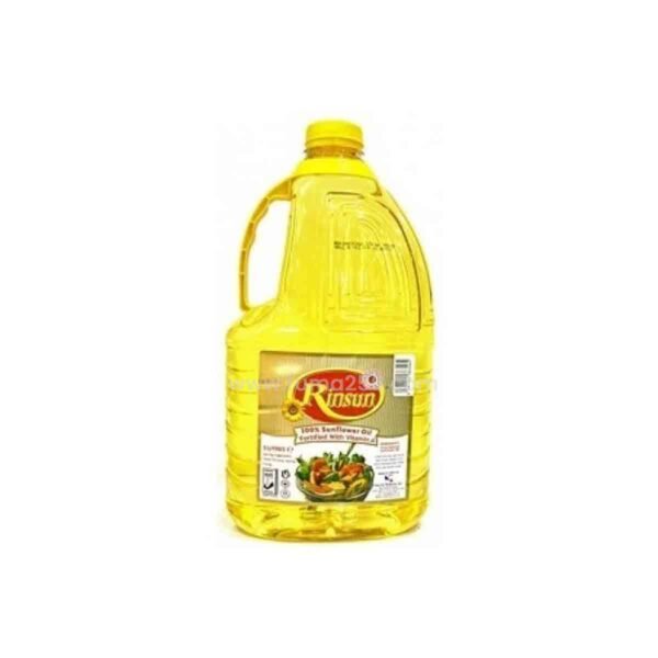 sunflower oil, cooking oil, Rinsun, high smoke point, Vitamin E, Omega-6, healthy cooking, frying oil, baking oil, salad dressing.