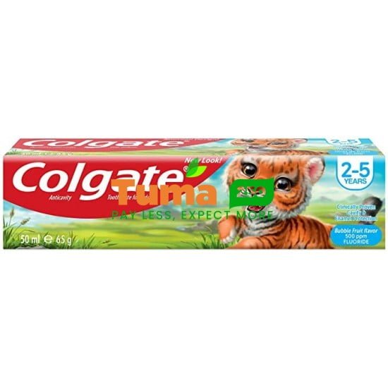 Colgate Toothpaste Bubble Fruit /Dentifrice  For Kids  2_5 Years 65g