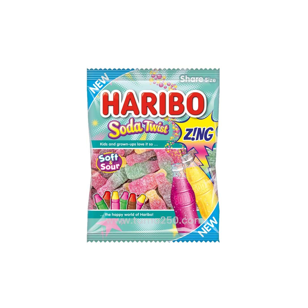 Haribo Soda Twist Zing 160g
