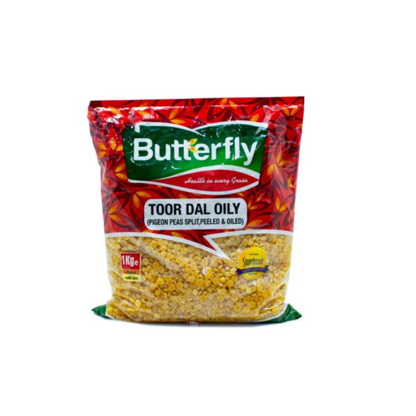 Butterfly Toor Dal Oily(Pigeon Peas Split , Peeled & Oil)-1kg