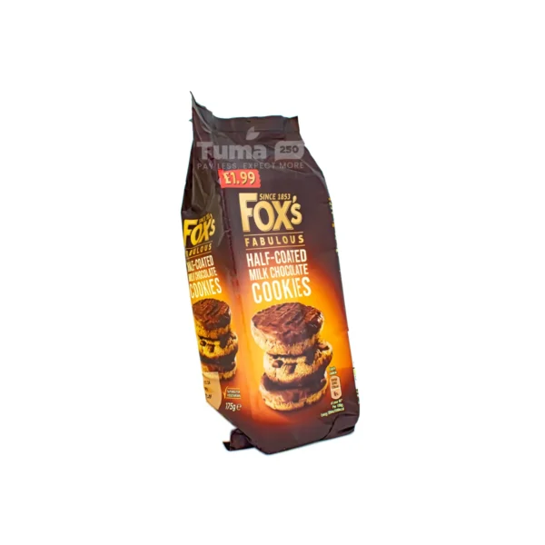 Fox's Fabulous Half Coated Milk Chocolate Cookies 175g