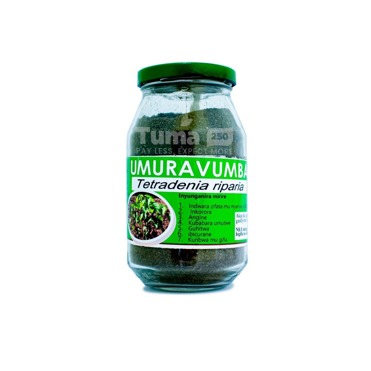 Tetradenia Riparia Powder In Glass Jar (umuravumba)