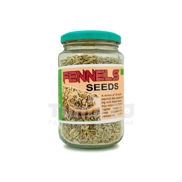 Fennel Seeds In Glass Jar