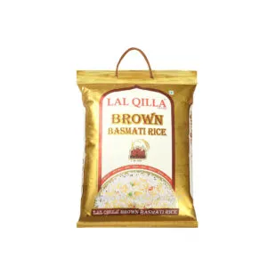 Lal Qilla Brown Basmati Rice is a premium, whole-grain rice known for its rich aroma and nutty flavor. It retains the bran layer, providing extra fiber and nutrients. Perfect for health-conscious individuals seeking both taste and nutrition in their meals.