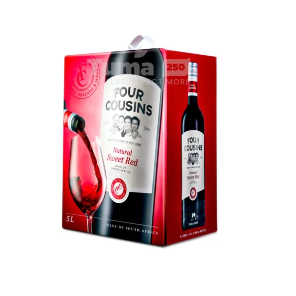Four Cousins Natural Sweet Red Wine 9%Alc.Vol. 5L