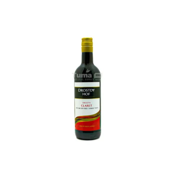 Drostdy Hof Smooth Claret Medium Dry Red Wine(12.5%vol) -375ml