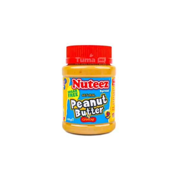 Nuteez Natural Sugar Free Crunchy Peanut Butter 400g