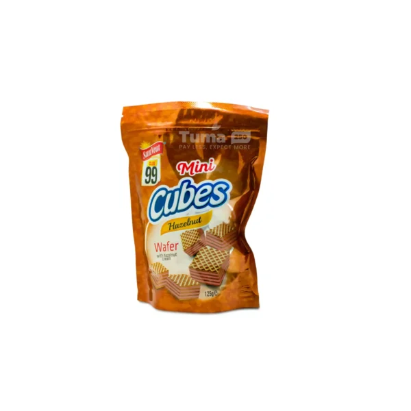 Sunveat Club 99 Mini Cubes Hazelnut Wafer 125g