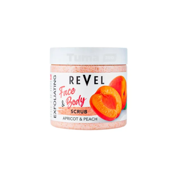Revel Apricot And Peach Face And Body Scrub 475ml