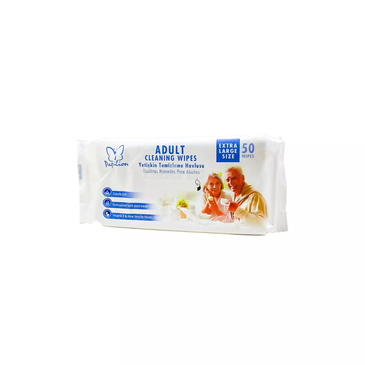 Papilion Adult Cleansing Wipes(Extra Large) -50pcs