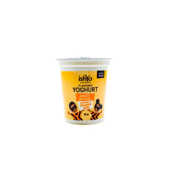 Ishyo Peach Apricot+Vitamin A&D Flavored Yoghurt 150ml