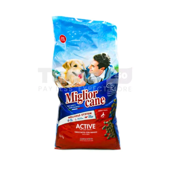 Miglior Cane Active Croquettes With Beef For Adult Dog 10kg