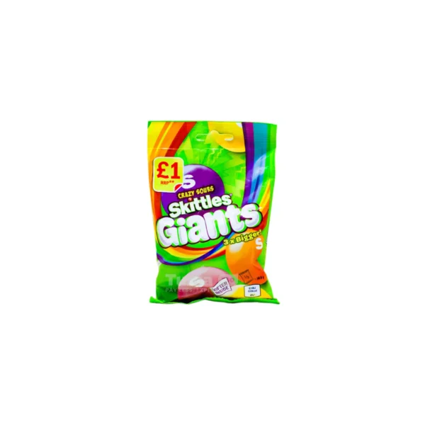 Skittles Crazy Sours Giants Sweets 116g