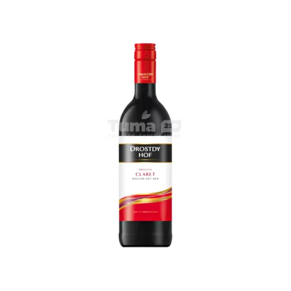 Drostdy Hof Smooth Claret Medium Dry Red Wine(12.5%vol) -750ml