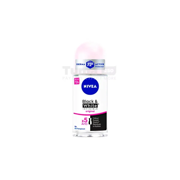 Nivea Black & White Invisible Original 72h Roll-On 50ml